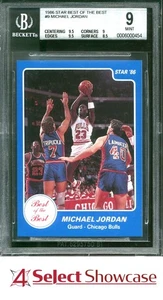 1986 STAR BEST OF THE BEST #9 MICHAEL JORDAN RC BULLS HOF BGS 9 - Picture 1 of 4