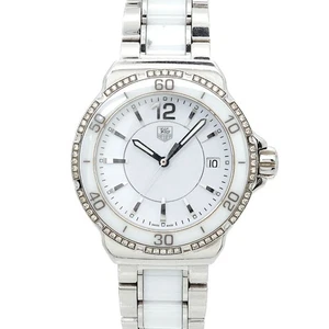 TAG Heuer Formula 1 WAH1213 Diamond Bezel Date White Dial Ladies 90271362 - Picture 1 of 6