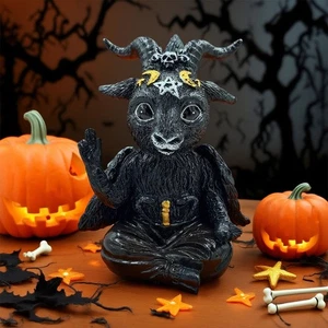 2025 Halloween Satan kleiner Teufel Ziege Desktop Ornament Home Party Dekoration - Bild 1 von 7