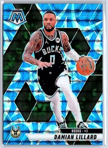 2024-25 Panini Mosaic Damian Lillard Reactive Blue Mosaic Prizm #155 Bucks - Picture 1 of 10