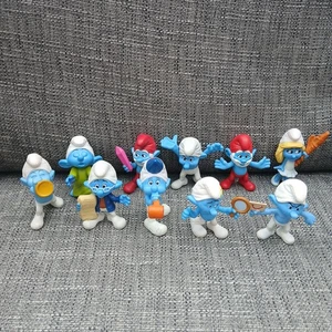 McDonalds 2013 Happy Meal, The Smurfs 2 Movie X10 Plastic Figurine Toy - Picture 1 of 4
