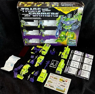 G1 1985 DEVASTATOR BOX SET • 100% COMPLETE • VINTAGE G1 TRANSFORMERS - Image 1 of 4