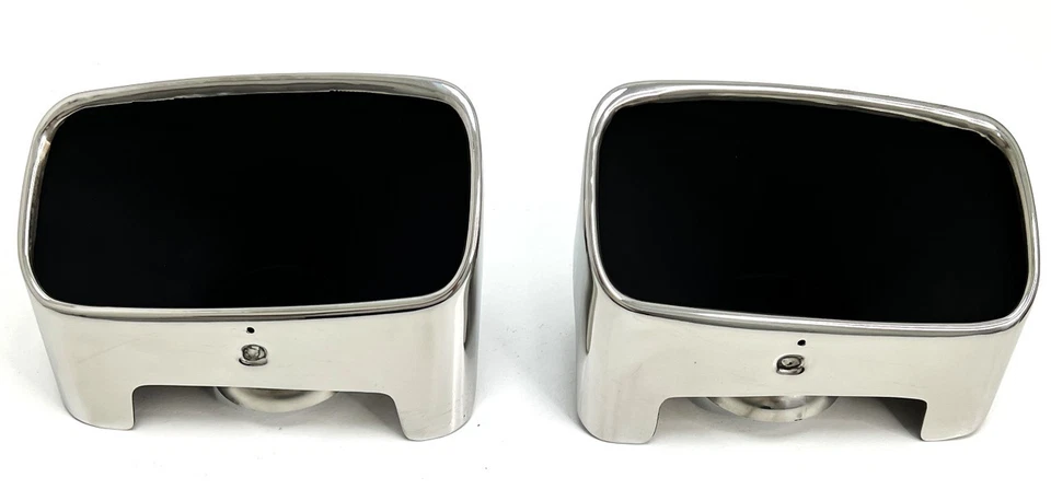 Выхлопные наконечники 2015-2023 наконечник выхлопной трубы 304 полированная нержавеющая сталь слева и Ri - Изображение 1 из 4