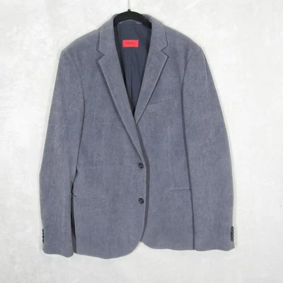 HUGO BOSS Mens Gray Corduroy Blazer Size Large Jacket Button Front Long Sleeve - Image 1 of 4