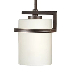 Forte Lighting 2767-01 Halo 7"W Mini Pendant - Bronze - Picture 1 of 2