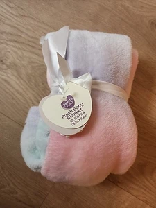 Parent's Choice Ombre Plüsch Baby Decke 30"x36" Rosa Blau Lila Pastell Walmart - Bild 1 von 3