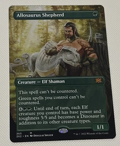 Allosaurus Shepherd Borderless Non-Foil NM Double Masters 2022 2x2 Unplayed - Picture 1 of 1