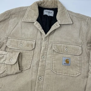 Carhartt Work In Progress WIP Whitsome Shirt Jacket Tan Corduroy Size Medium - Picture 1 of 8