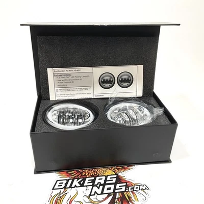 Custom Dynamics Harley ProGLOW 4-1/2" Passing Lamps Color Changing Halos PG-45-C - Image 1 of 4