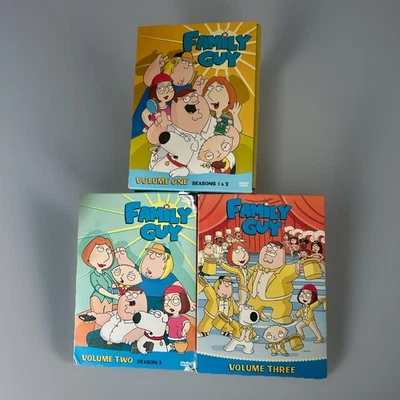 Lot Of 3 Family Guy - Volume 1 2 3- Season 1 2 3 4 DVD Box Sets Complete - Image 1 of 4