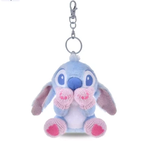 Disney Store Japón Stitch Peluche Rosa x Azul Invierno Color Brillante Llavero - Imagen 1 de 3