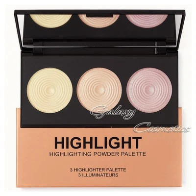 Revolution Makeup Highlighting Powder Palette Glow Highlighter Face Cheeks Eyes - Image 1 of 4