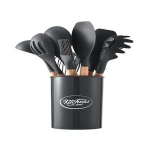 imagen 1 de Juego de utensilios de cocina de silicona de 11 piezas Living and Home para Antiadherente Co - Imagen 1 de 4