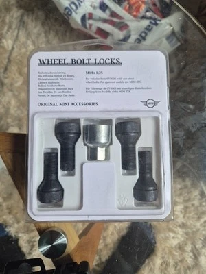 Juego de cerraduras de rueda originales MINI & BMW M14x1,25  Foto 1 de 2