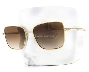 Gafas de sol Swarovski SK 7015 400713 oro brillante cristales transparentes con estuche - Imagen 1 de 9