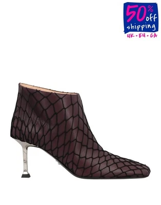 RRP€700 CESARE PACIOTTI Leather Mesh Booties US6 UK3 EU36 Made in Italy - Image 1 of 4