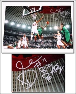 Glen Davis Boston Celtics 1st Pro Game Signed 12x18 Pic - Picture 1 of 1