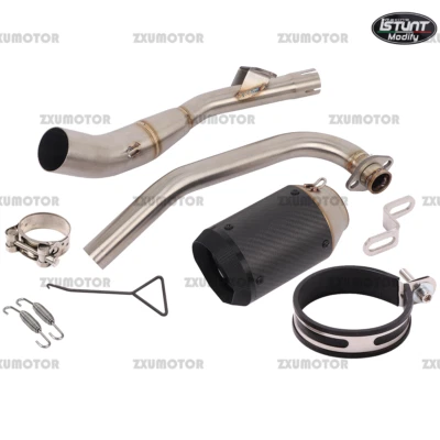 Silenciador de fibra de carbono de tubo de cabezal de escape para Grom 125 MSX125 2021-2025 Foto 1 de 4