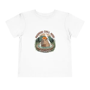 Playful Toddler Tee with Relaxed Vibe, Kids Graphic Shirt, Chill Animal Shirt, - Picture 1 of 73
