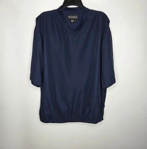 FootJoy Windbreaker Golfjacke Herren Gr. Large Kurzarm V-Ausschnitt dunkelblau - Bild 1 von 6