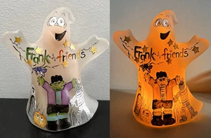 Fenton Crystal Glass Frank & Friends Halloween Ghost Tomb Mummy Figurine LE 2/41 - Picture 1 of 15