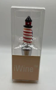 iWine Glass Lighthouse Bottle Stopper - Picture 1 of 3