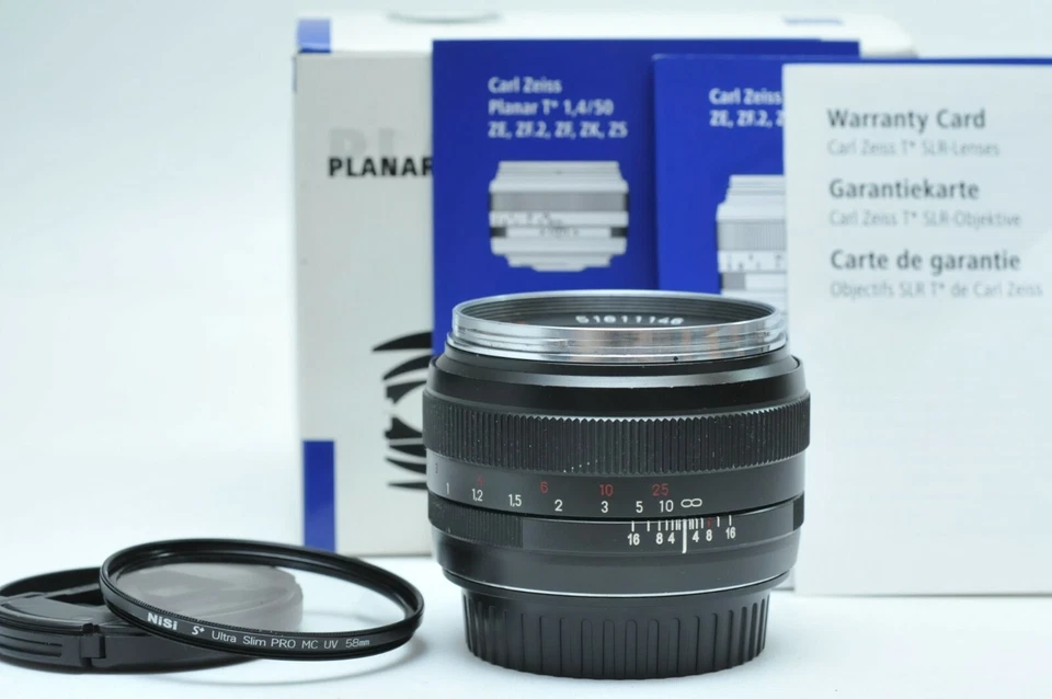 Zeiss 50mm f/1.4 Planar T* ZE Lens for Canon EF SN51611146 - Image 1 of 4