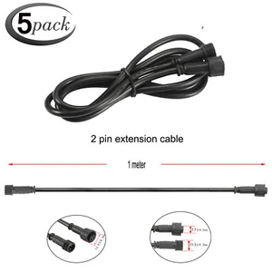 5x 1M 2Pin Verlängerungskabel Extension cable für WW/CW LED Einbaustrahler Spot - Bild 1 von 10