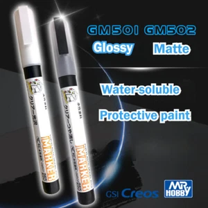 MR.HOBBY GM501&GM502 Clear Gloss/Matt Markers for Military/Gundam Hobby Kits - Imagen 1 de 6