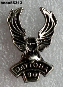 ⭐1990 DAYTONA BEACH FLORIDA HARLEY BICICLETA SEMANA RALLY CHAQUETA CHALECO PIN - Imagen 1 de 1