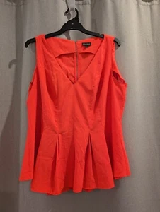 Womens CITY CHIC Pink Sleeveless Top - Size 20 (L) (T46) - Picture 1 of 3