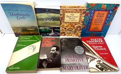 Poetry Book Lot Langston Hughes Mary Oliver Natalia Govsha Irena Klepfisz Milosz Foto 1 de 4