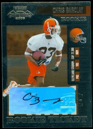 2006 Playoff Contenders #175 Chris Barclay AU RC AUTO CLEVELAND BROWNS Rookie - Image 1 of 1