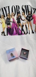 NUEVO EN CAJA RARO Anillo Taylor Swift Rosa Corazón Amante Talla 7 EDICIÓN LIMITADA 84 Piedras - Imagen 1 de 17