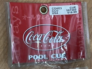 Coca Cola Pool Cue 1999 2 Piece Hardwood Cue Chalk Tips and Case Unopened 2095 - Picture 1 of 6