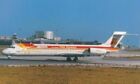 Iberia MD-87 EC-FHD @ Lisbon - postcard