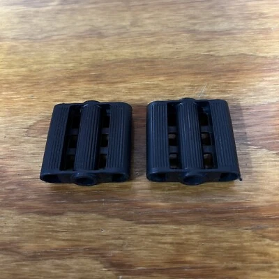 UNKNOWN VINTAGE TRICYCLE PEDALS BLACK 3/8" ID 2" X 2" FITS ELGIN COLSON MURRAY HUFFY NOS