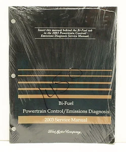 OEM 2003 Ford Bi-Fuel Powertrain Control/Emissions Service Manual P/N AD-120 - Picture 1 of 2