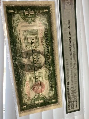 1928 US Legal Tender One Dollar Red Seal 《AA BLACK》Low #A00002755A UNC Top Rare！ - Image 1 of 4