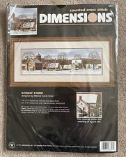 Dimensions SCENIC FARM 1997 Counted Cross Stitch Kit #3841 Mildred Sands Kratz