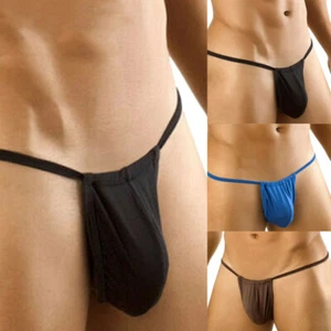 Slip comodo uomo US sexy lingerie T-back perizoma sottile vita bassa - Foto 1 di 14