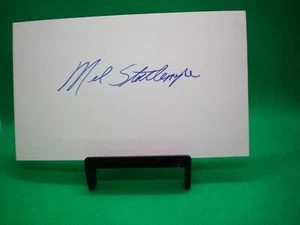 Mel Stottlemyre 3x5 signed card Yankees - Picture 1 of 1
