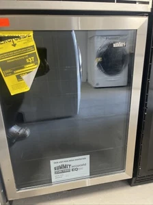 Summit AL57G 24" Built-in Undercounter Glass Door Refrigerator in Black, ADA ... - Picture 1 of 5