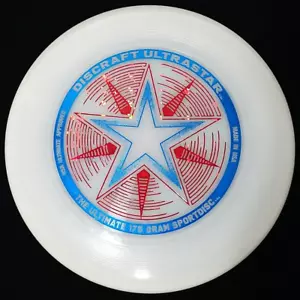 Discraft Ultra Star Sportdisc Glow In The Dark Ultimate Frisbee 175 grammi USA 11" - Foto 1 di 7