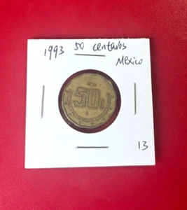 1993 Mexico 50 Centavos Coin - Nice World Coin !!! - Picture 1 of 2