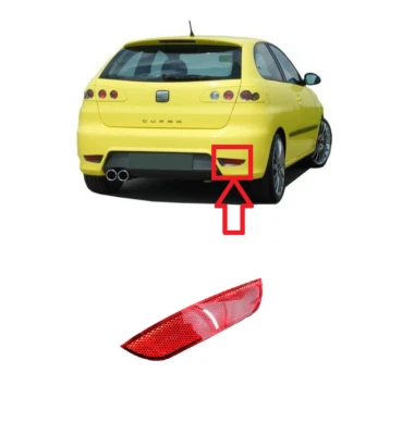 NEW GENUINE REAR BUMPER REFLECTOR RIGHT FOR SEAT IBIZA CUPRA, CORDOBA 02 - 08 - Image 1 of 2