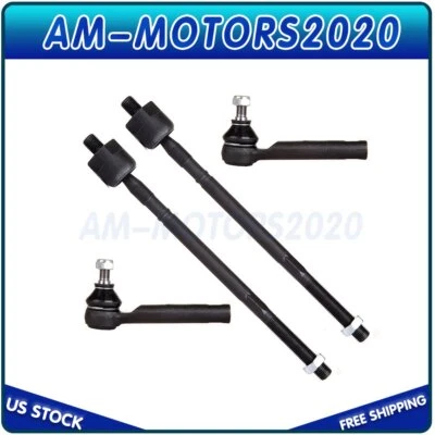 4 Pieces Front Suspension Inner Outer Tie Rod For 1998-2003 2004 Subaru Legacy - Image 1 of 4