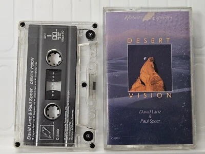 DAVID LANZ & PAUL SPEER - DESERT VISION (Cassette, 1987, Narada) C-3003 - Image 1 of 2