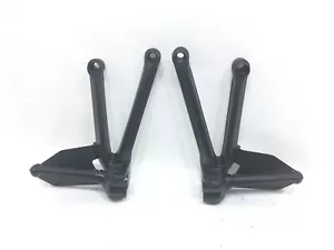 Ducati 749 999 L& R BLACK Passenger Biposto Pillion Rear Foot Pegs Brackets - Picture 1 of 1