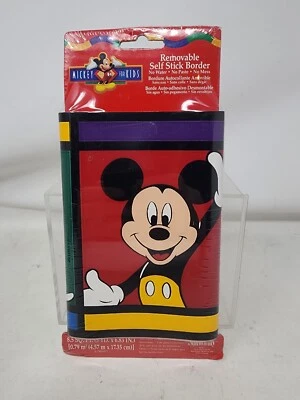 DE COLECCIÓN Disney Mickey's Borde Decorativo Mickey Mouse 5 Yardas Bloque de Color Foto 1 de 4